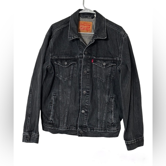 Levi’s Strauss & Co Denim Jean Trucker Jacket Men’s Size Large - Picture 2 of 7